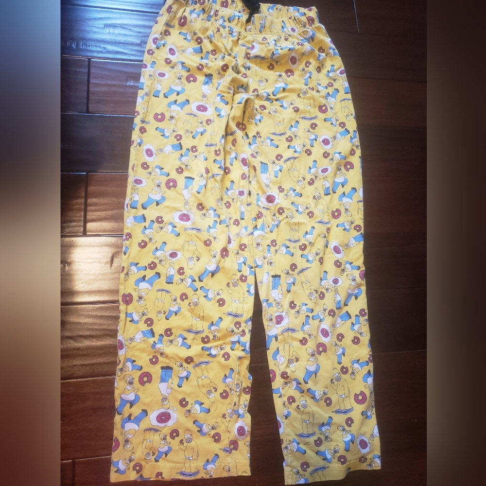 Men Yellow & Blue Simpson Pants